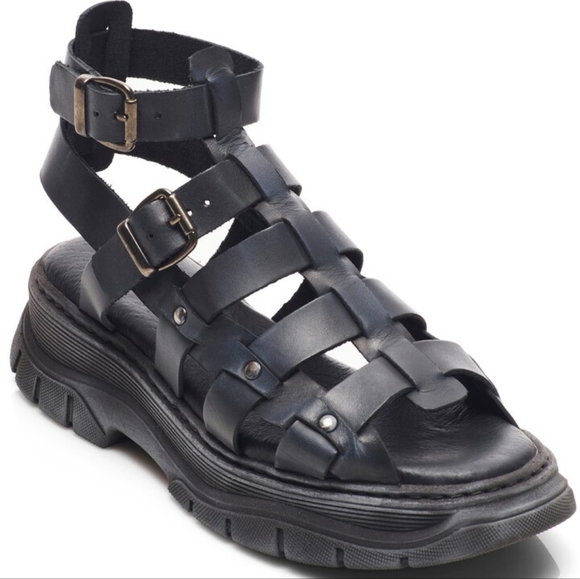 Free People Gia Fisherman Gladiator Sandals EUC - Picture 2 of 10